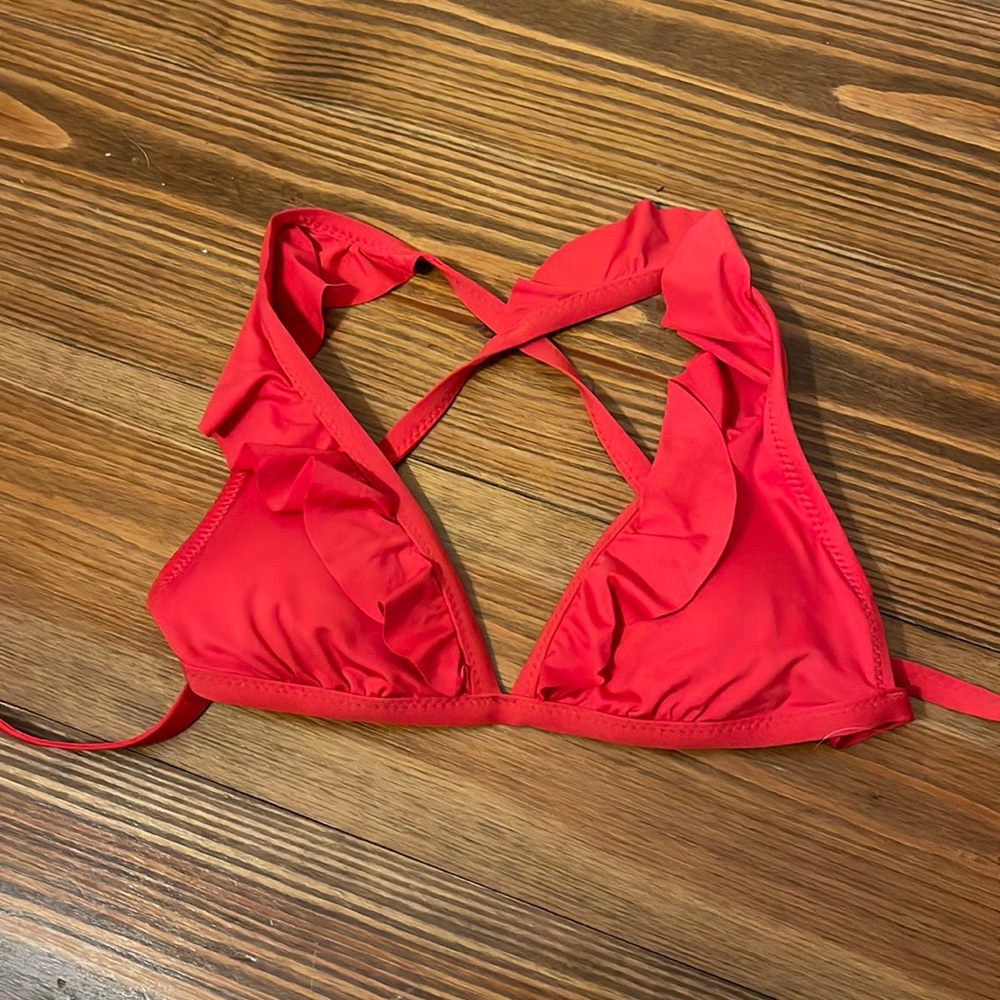 Red bikini top